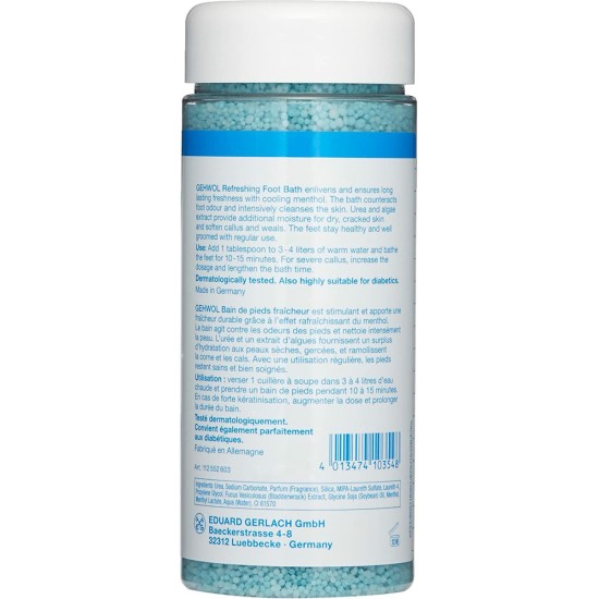 Άλατα Καθαρισμού Ποδιών με Ουρία Gehwol Refreshing Foot bath 330gr