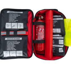 Τσάντα πρώτων βοηθειών (DIN13164) με σετ πυροσβεστήρα 1Kg Mobiakcare 0141389