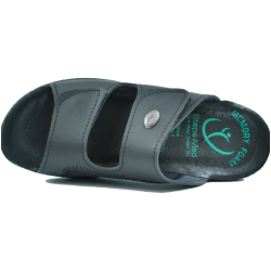 Ανατομική Γυναικεία Παντόφλα Μαύρη Steps Med 2633