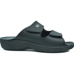 Ανατομική Γυναικεία Παντόφλα Μαύρη Steps Med 2633