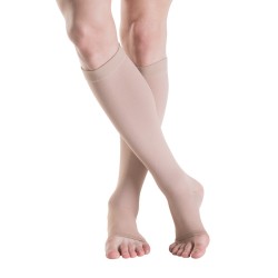 Κάλτσες Ιατρικές Διαβαθμισμένης Συμπίεσης Sigvaris 503 Κάτω Γόνατος Κλάση 2 (22-32 mmHg) Ανοικτά Δάκτυλα